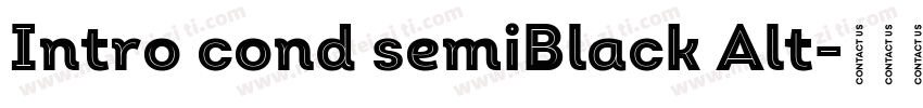 Intro cond semiBlack Alt字体转换